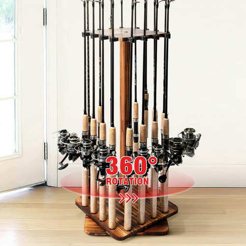 Rotating fishing rod holder - rotating,