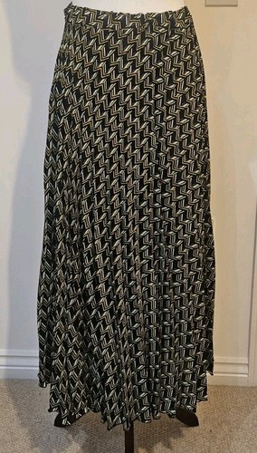 Zara geometric print pleated - geometric,