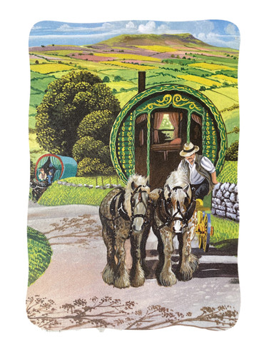 Romany gypsy caravan - &, horse