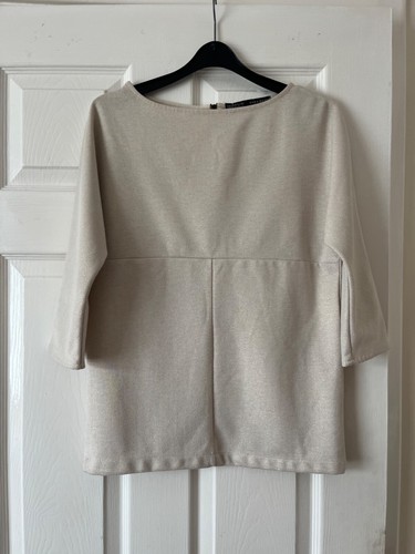 Zara ladies beige sparkly 4 - zara, 3/4
