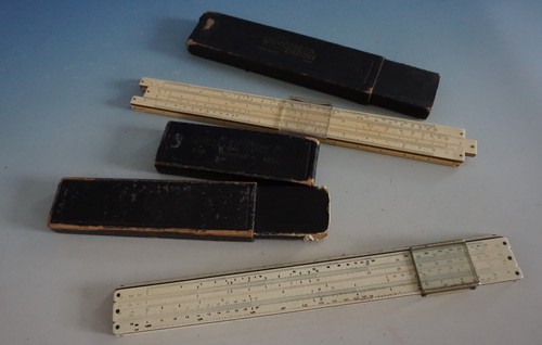 Vintage old slide rules - vintage,