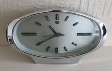 Vintage Retro Style 70's Look Mechanical Alarm Mantel/ Shelf Clock.