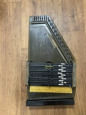 37-string autoharp from 1946, no strings or felts, some structural issues