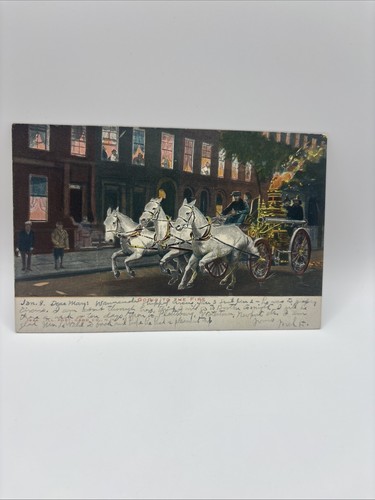 Vintage postcard going the - going, to