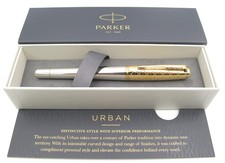 Parker Urban Premium Metal Fountain Pen | Aureate Gold Powder with Intricate