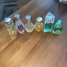 6 Pcs Bundle Of larger Miniature Perfumes,10-15ml 2 empty,not all full. (set37)