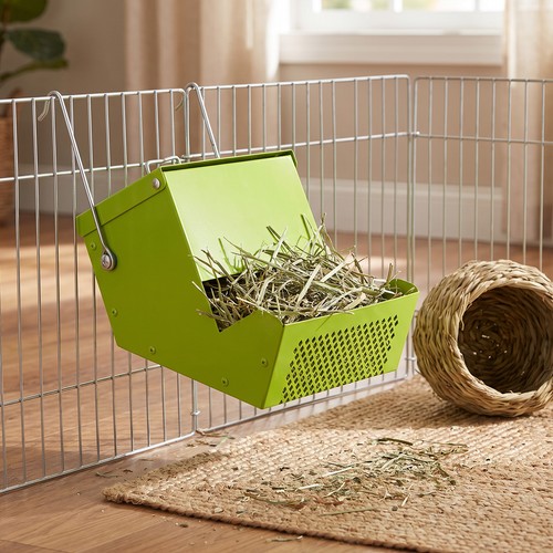 Hanging hay feeder for rabbits - hay,