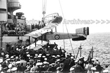 Zxx-98 Seaplane Salvaged By The Battleship HMS Iron Duke C1920. Photo