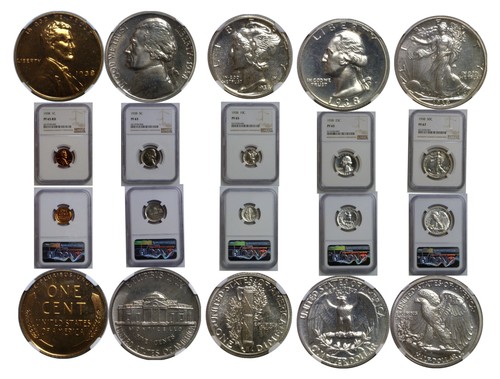 1938 proof set - set, ngc