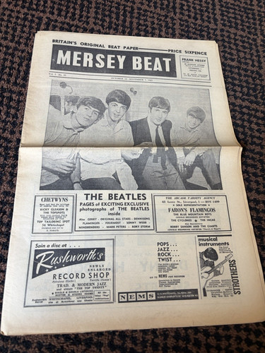 Mersey beat newspaper beatles - beat,