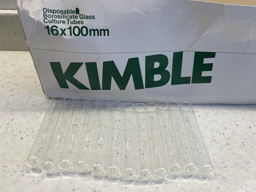 24x test tubes glass - tubes, kimble