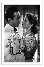 HUMPHREY BOGART & INGRID BERGMAN SIGNED AUTOGRAPH PHOTO CASABLANCA