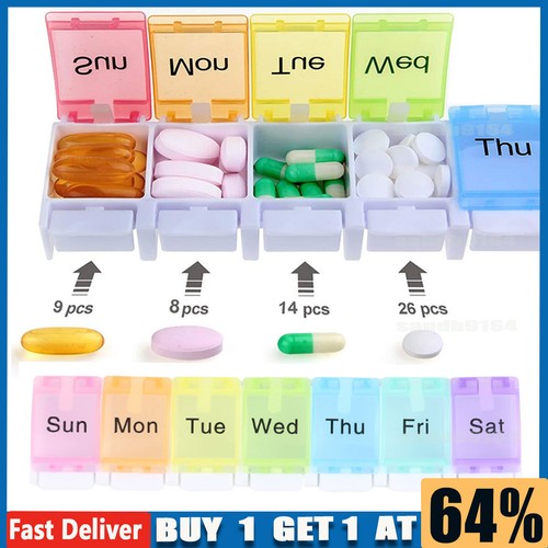 Day large pill box holder - pill,