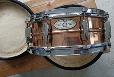 Pearl Sensitone Elite Phosphor Bronze Snare Drum 14x5 10 lug Prot Racket Case