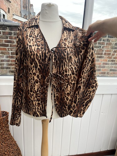 Primark leopard print tie - leopard,