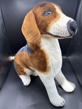 Melissa & Doug Large Lifelike Sitting Beagle Dog Plush Stuffed Animal Soft Toy