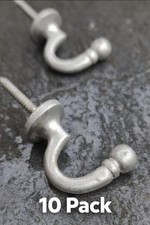 10x POLISHED CHROME TIE BACKS