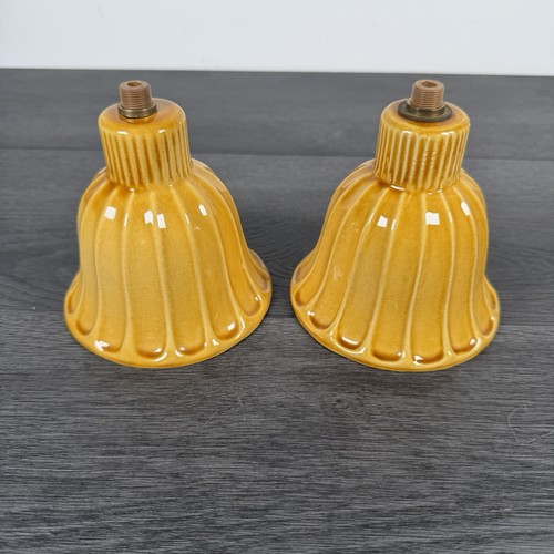 Vintage ceramic pottery lamp - vintage,