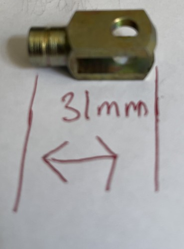Rear brake rod threaded clevis - brake,