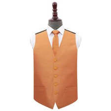 Mens Waistcoat & Tie Set Plain
