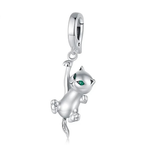 Cat dangle charm 100 - charm, 925