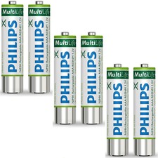 6 x AAA Rechargeable batteries for Philips SBC HB 700L Headphones 700mAh NiMh