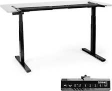 Duronic TM23 BK Sit Stand Desk Frame - FRAME ONLY - Electric Office Table -black