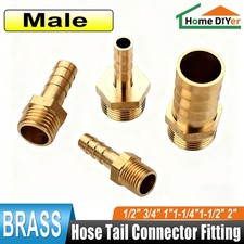 1/2"-2" Straight Male Brass