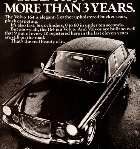 1970 volvo 164 advertisement - 1970,