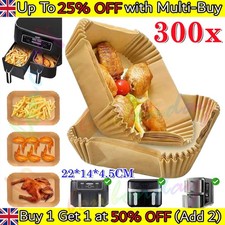 300PCS Air Fryer Disposable Paper Liners Non Stick Parchment For Ninja SL400UK