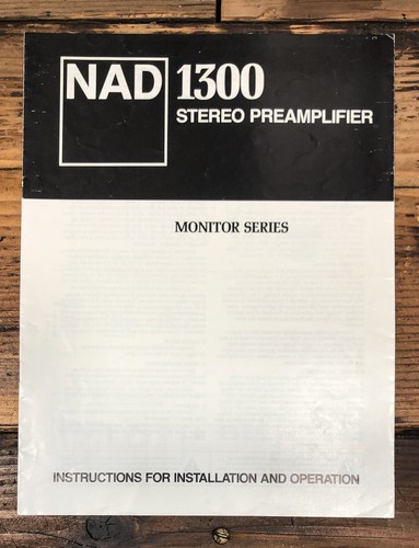 Nad model 1300 - model,