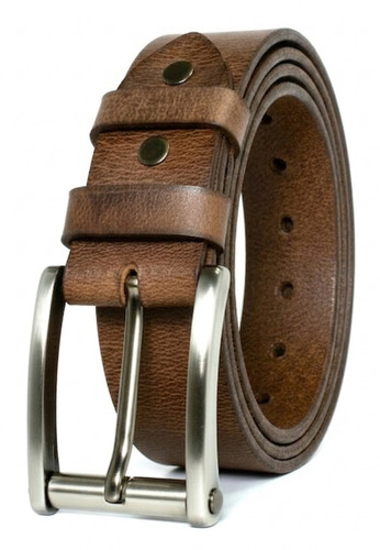 Real leather mens belt - real,