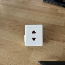 Shaver Adapter Plug UK 2 to 3 Pin Fused Converter 1A 250V