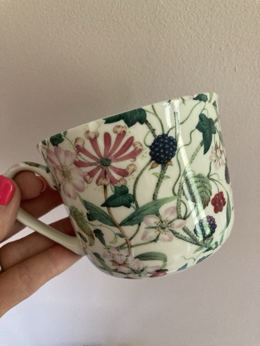 Heron cross pottery mug wide - cross,