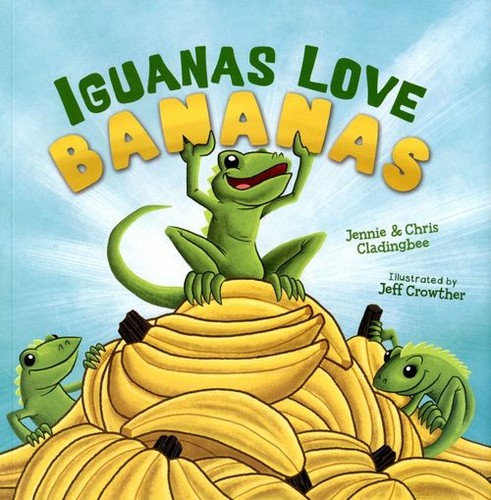 Iguanas love bananas - love,