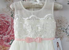 BNWT Ivory Lace Ruffle Tulle
