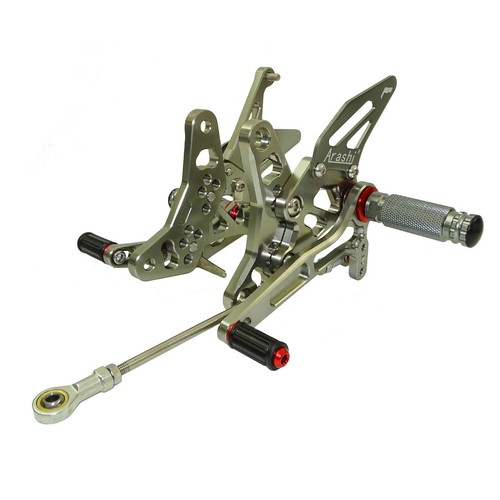 Gray adjustable rearset - adjustable,