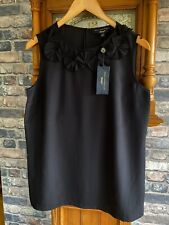 Ladies Designer Top Size M By  Paul Costelloe Very Classy Top Colour Black BNWT