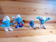 4 Smurfs: blue Handy Smurf