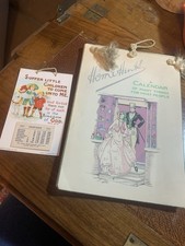 VINTAGE 1937 HOME HINTS CALENDAR AND 1931 CHILDREN CALENDER UNUSED