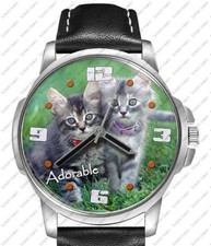 Adorable Cute Kitten Cats Unique Unisex Beautiful Wrist Watch UK FAST