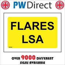 SIGN FLARES LSA LIFE SAVING