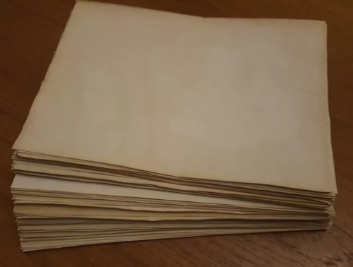 Tea dyed paper 50 sheets - tea,