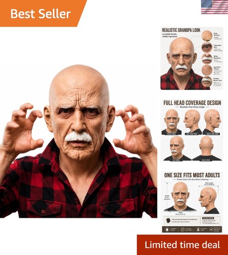 Realistic old man latex - realistic,