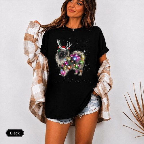 Lights keeshond dog shirt - keeshond, t-shirt