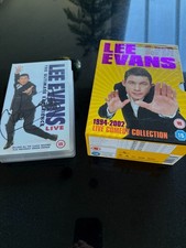Signed Lee Evans VHS "Ultimate Experience Live" and 5-DVD Box Set Comedy Bundle