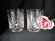 Pair of Vintage  Lead Crystal