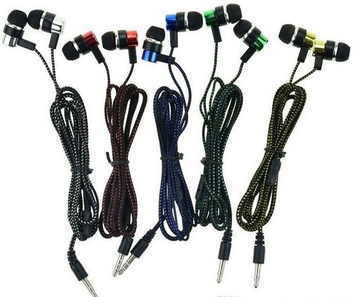 Braided headphones earphones - headphones,