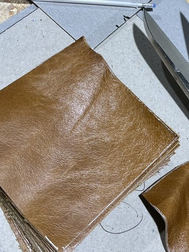 Real leather squares 30cm x - leather,