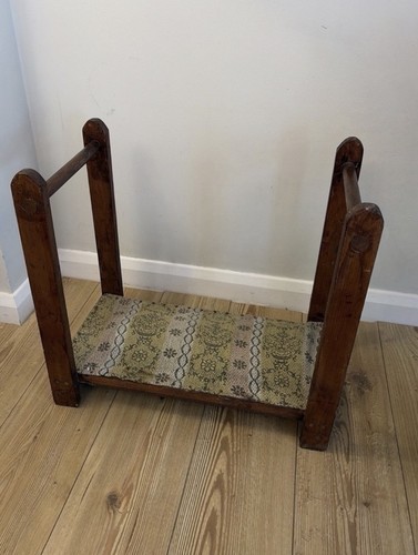 Vintage wooden kneeling stool - vintage,